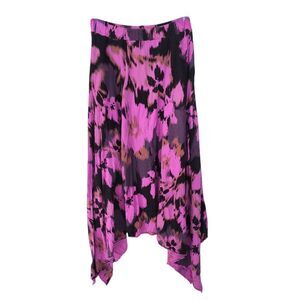 Vintage Plume & Thread Skirt Womens Size 2 Long Y2K Midi Pull On Boho Tie Dye